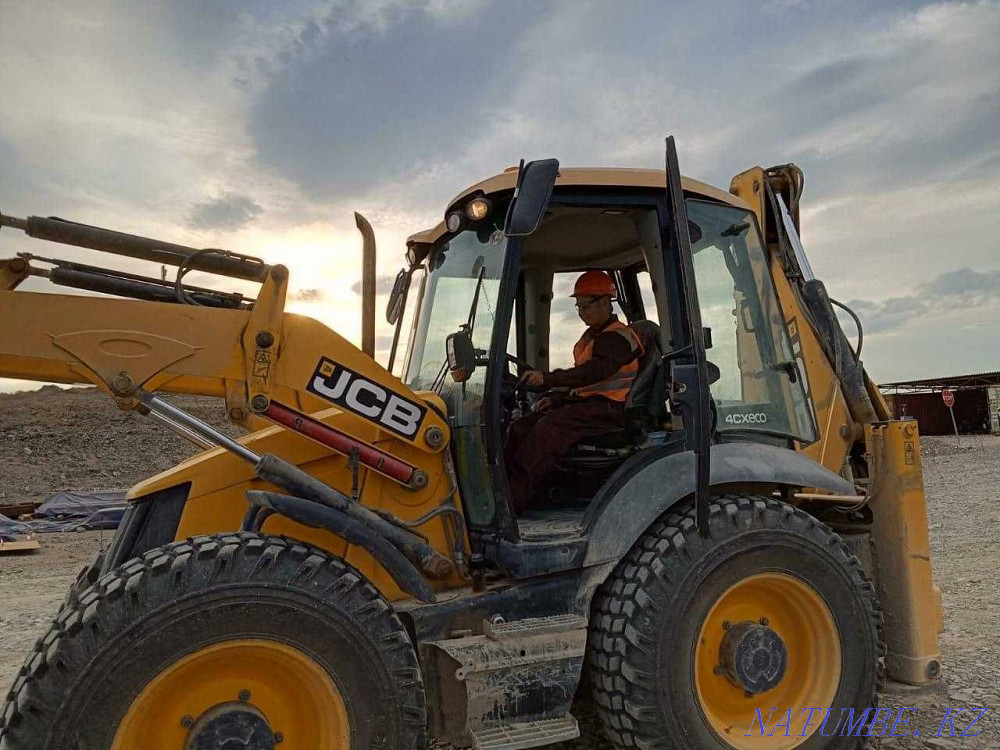 Tractor 3in1. Rent. Backhoe loader. Jcb. Almaty - photo 1