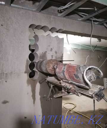 Алмазды бұрғылау бұрғылау, терезе мен есік саңылауларын бөлшектеу  Астана - изображение 5