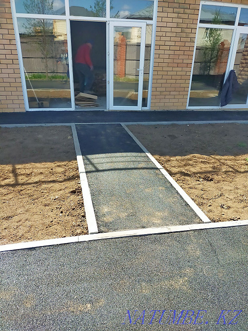 Асфальт төсеу, асфальттау, жиектеу, көгалдандыру.  Астана - изображение 3