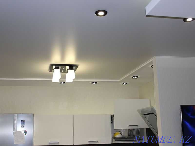 Натяжные Потолки ШЫМКЕНТ Натежной Потолок недорого Гарантия 10 лет ЖМИ Шымкент - изображение 5