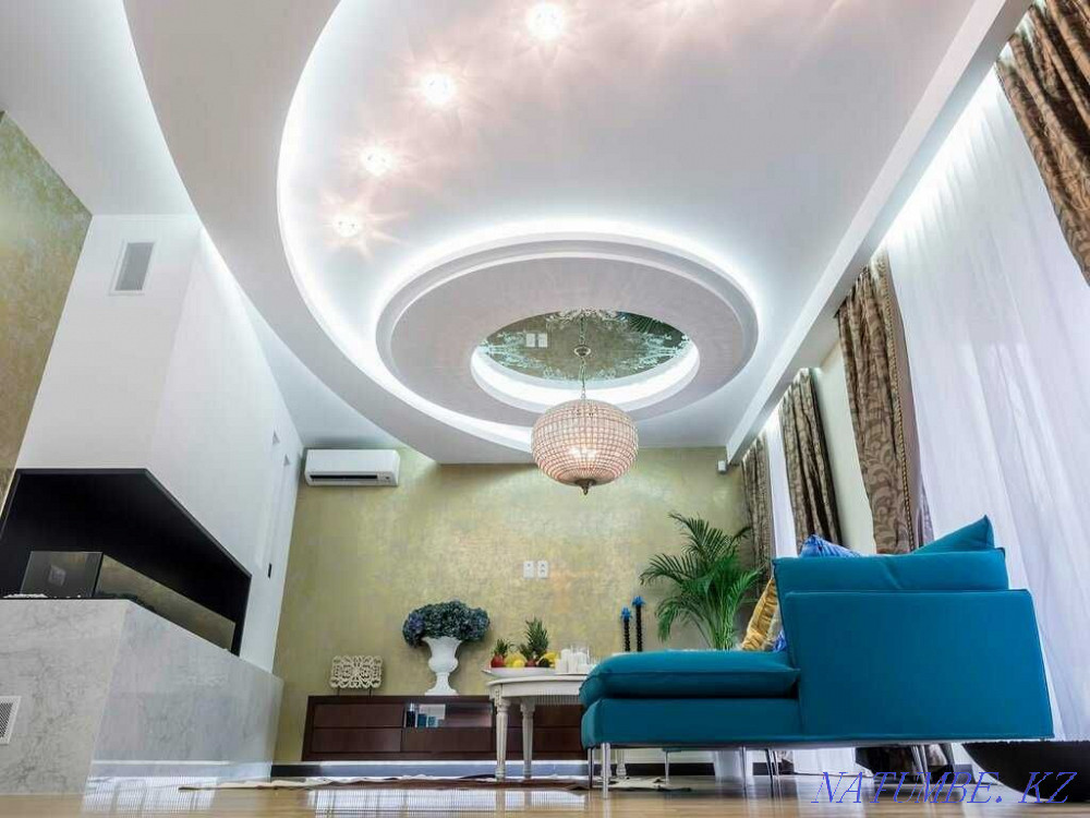 НАТЯЖНЫЕ ПОТОЛКИ на любой вкус и кошелек! Уникальный потолок для Вас! Жанатурмыс - изображение 2