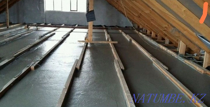 FOAM CONCRETE roof insulation, Almaty and region sq.m 800 tg Foam concrete  - photo 2