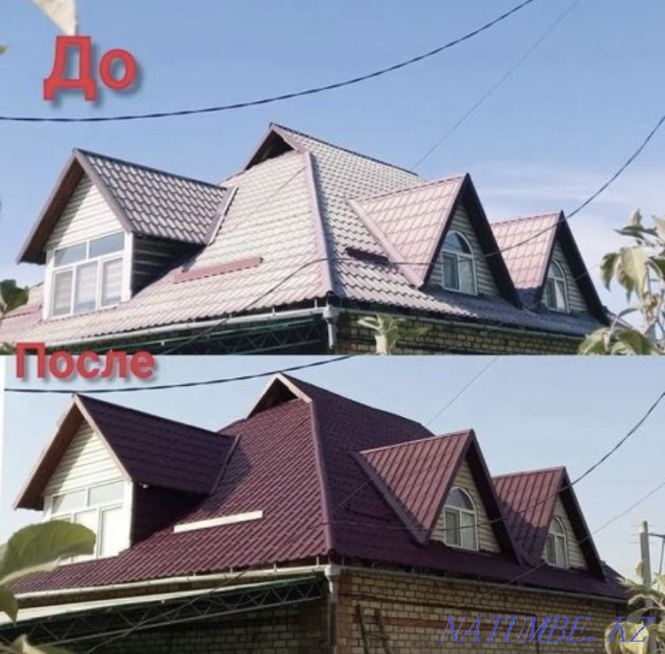 Сурет!! Біз қоршауларды, қақпаларды, үйлерді, шатырларды бояймыз  Алматы - изображение 7