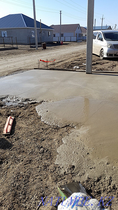 Стяжка. Дождик. Крыша. Уй майлау. Тас калау. Мангал кирпичтен Аксай - изображение 3