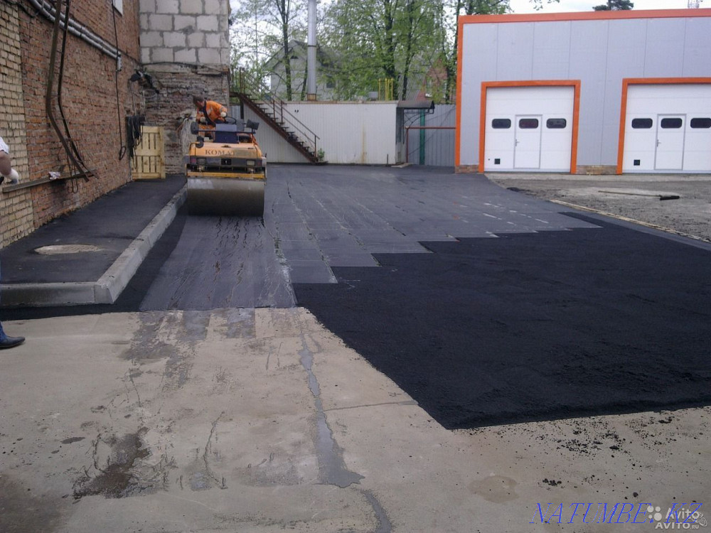 Asphalting of courtyard roads Landscaping of various territories Urochishche Talgarbaytuma - photo 3