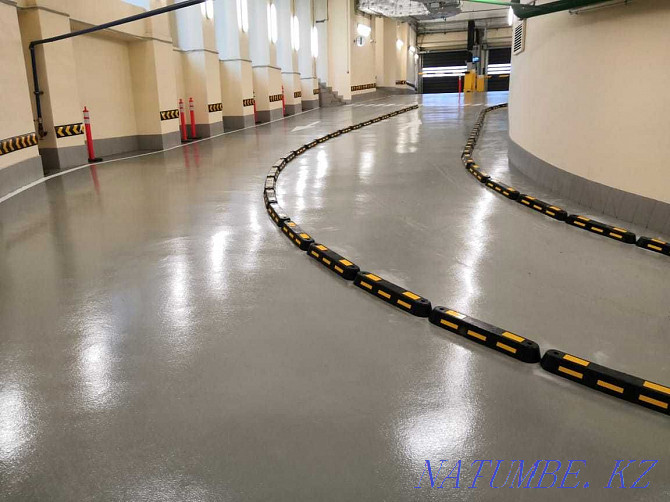 Polymer floors for parking lots and car services Aqtau - photo 5