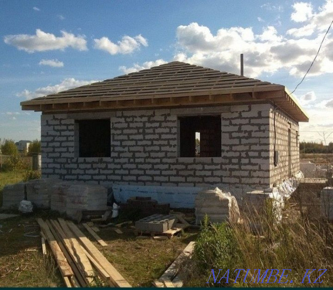 Brigade of builders. Roof, foundation, renovation, masonry, paving construction Semey - photo 1