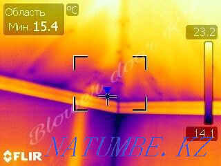 Жылу ағып кетуін іздеңіз.Термобейнелерді тексеруге арналған тепловизор + ауа есігі.  Алматы - изображение 8