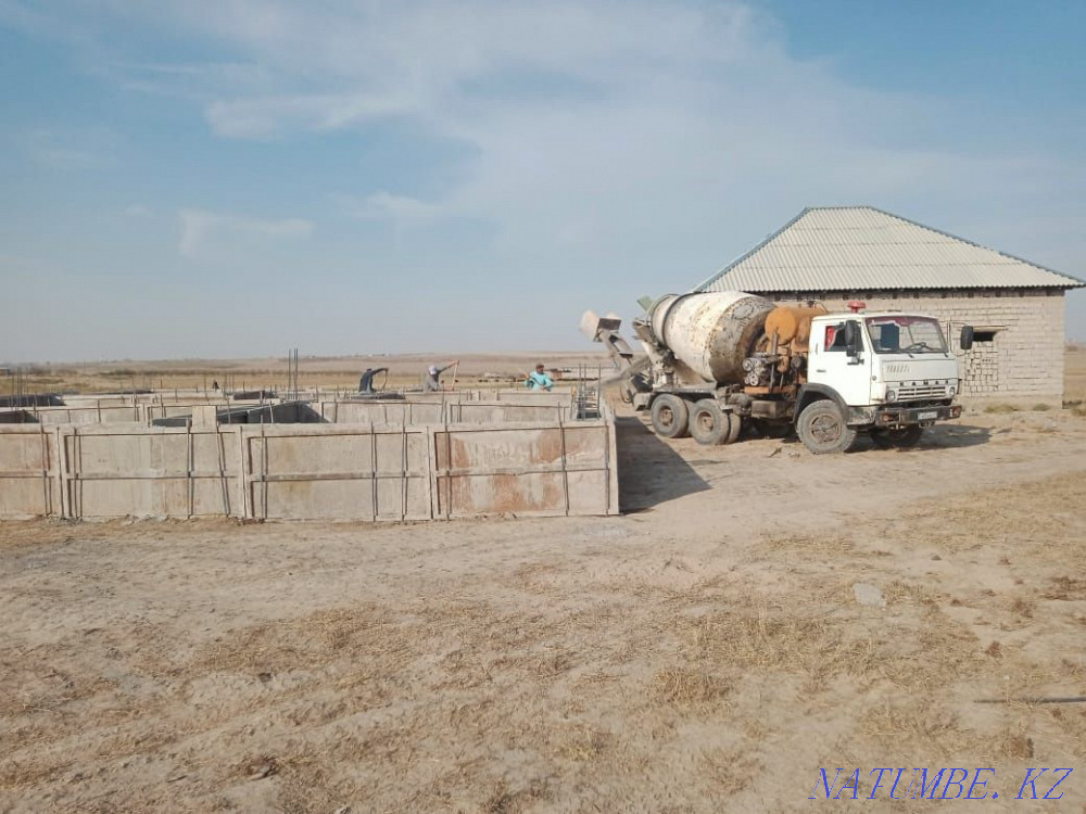 Foundation ??Yamyz! We fill the foundation, pillow, screed, fences!Mixer Shymkent - photo 1