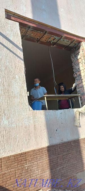 Демонтаждау, стяжкалар, қабырғаларды ашу гипсокартон плиткалары. Қоқыс шығару  Астана - изображение 8