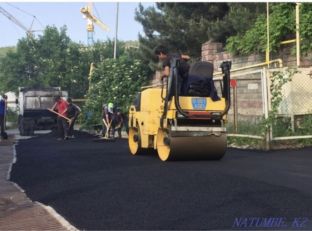 Асфальт төсеу Асфальт төсеу Асфальт шұңқырларды жөндеу!  Алматы - изображение 2