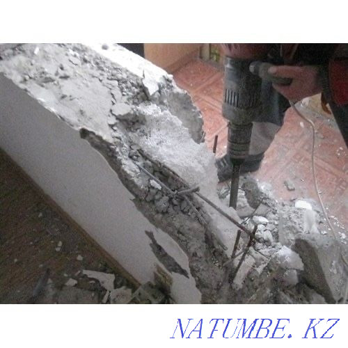 Opening cut Slab Diamond cutting Drilling Drilling Dismantling Hammer drill Shymkent - photo 6