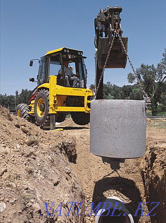 Rings installation for a septic tank Petropavlovsk - photo 1