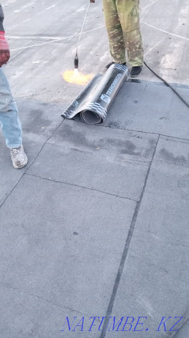 Leak garage roof repair apartment. Roof installation. Soft roof roof Shymkent - photo 1