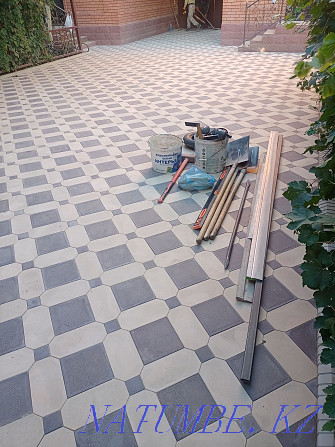 Laying paving stones, paving slabs, fast technology and quality  - photo 8
