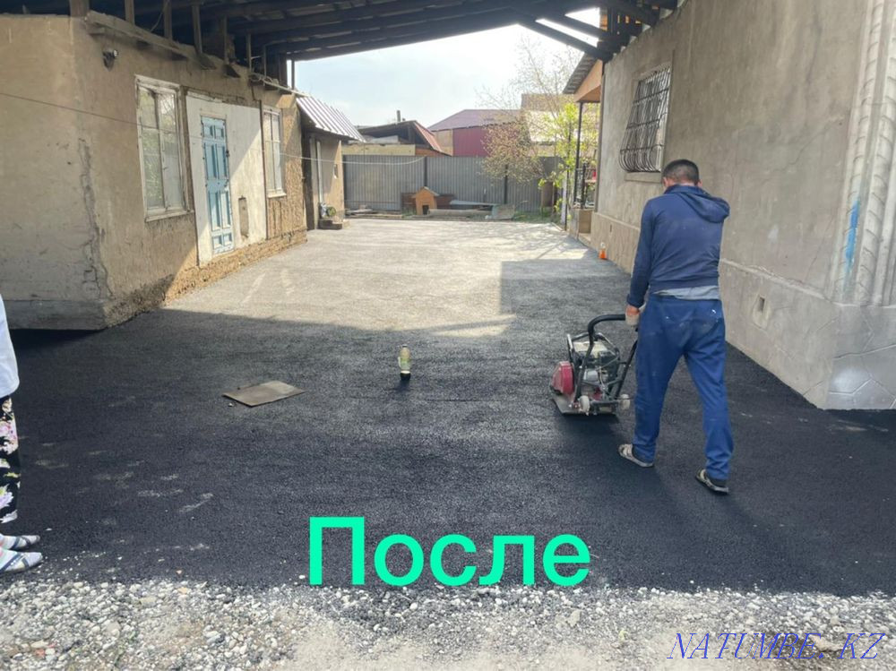 Asphalting and road repair. Asphalt laying Almaty - photo 4