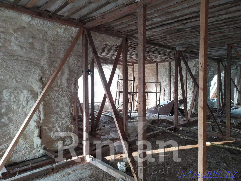 Профессиональное утепление крыши ППУ (пеной) Riberg Алматы - изображение 5