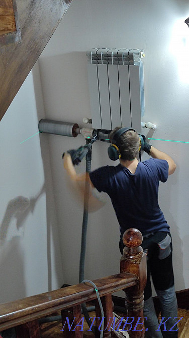 Алмаз бұрғылау тесіктері. Бетон, кірпіш, монолит, ағаш. Бұрғылау  Павлодар  - изображение 1