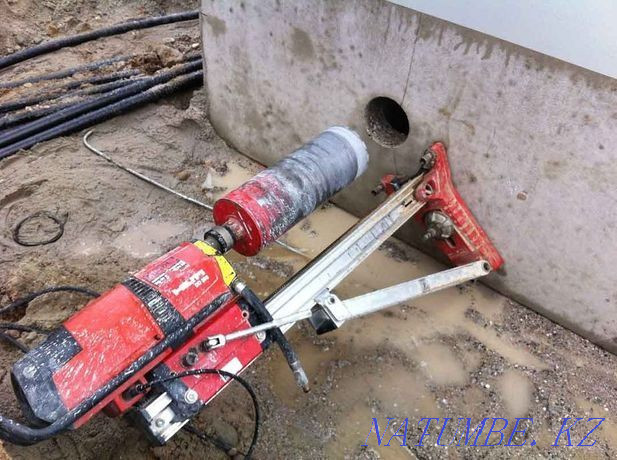 Алмазное сверление Бурение Стена Бур Хилти резка бетон кирпич Вытяжка Шымкент - изображение 3