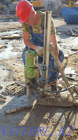 Diamond drilling. Cutting concrete. Drilling walls. Hole drilling Kostanay - photo 2