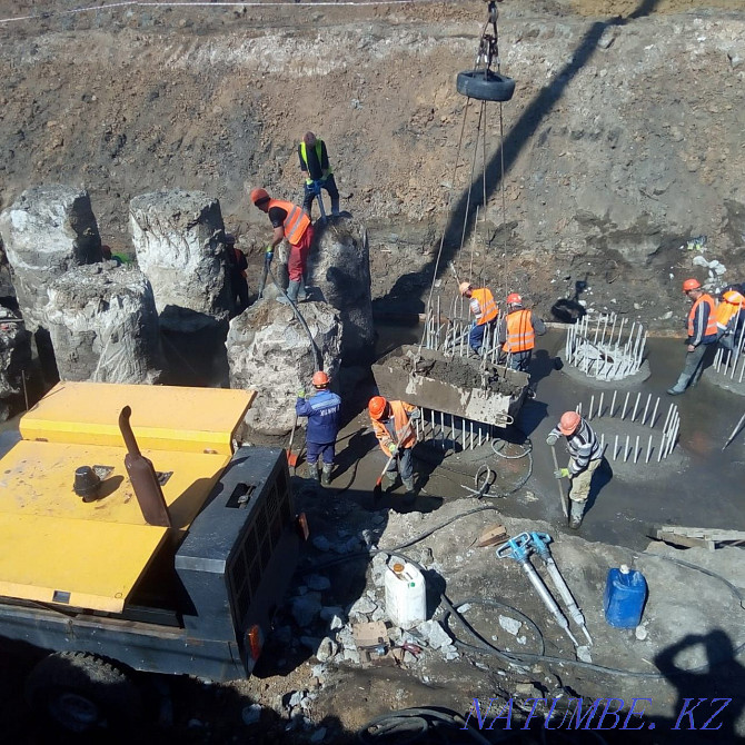 демонтаж бетонных конструкций аренда компрессора Костанай - изображение 2