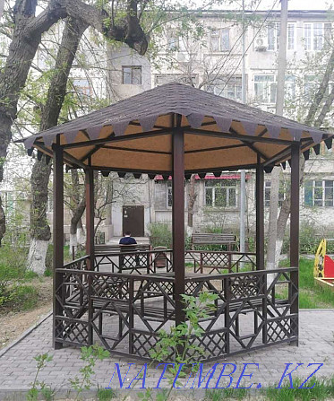 Welding work. Arbor, urn, bench, canopy, gate, fence Shymkent - photo 1