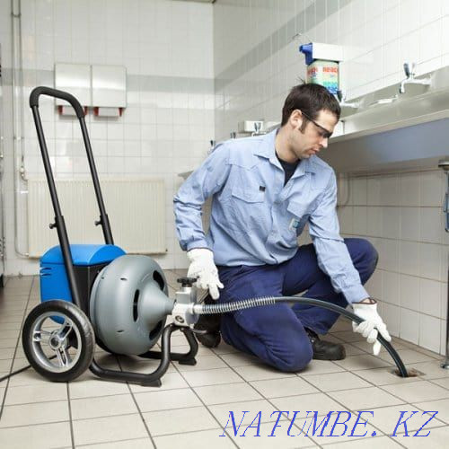 Pipe cleaning call plumber sewer cleaning cheap Almaty - photo 1