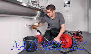 Диаметрі 50-ден 300-ге дейін канализацияны тазалау. Құбырларды тазалаушы сантехник  Талғар  - изображение 1