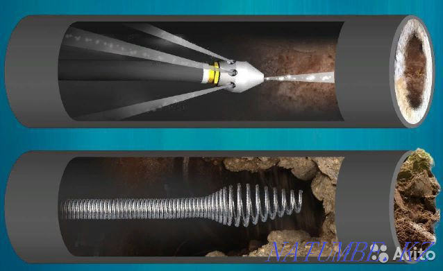 Прочистка канализации апаратом крот Астана - изображение 3