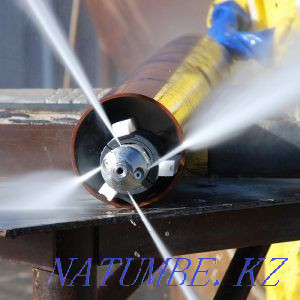 Аппарат. Кәрізді тазалау Сантехник Бітелген құбырларды тазалау Ас үй дәретханасы Шымкент - изображение 2