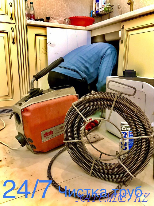 24/7 канализацияны тазалау. Құбырларды тазалау. Моль.  Алматы - изображение 2