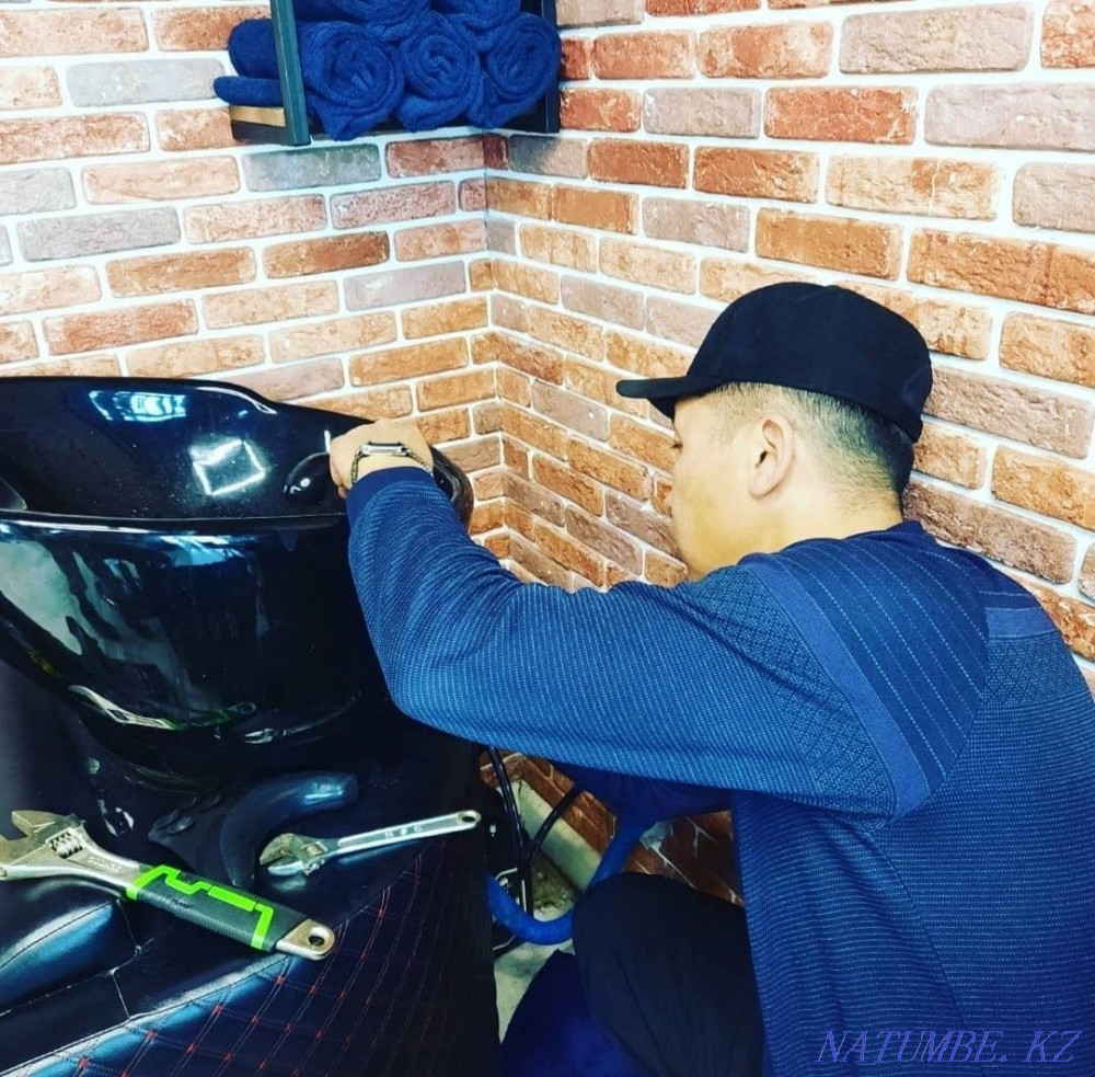 Сантехник, араластырғыш крандарды орнату, құбырларды тазалау, жуу  Астана - изображение 1