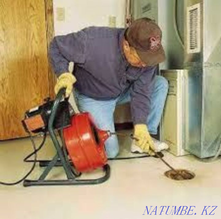 Моль кәрізін тазалау Сантехник құбырларын бітелген. Ас үйді тазалау. Шымкент - изображение 2