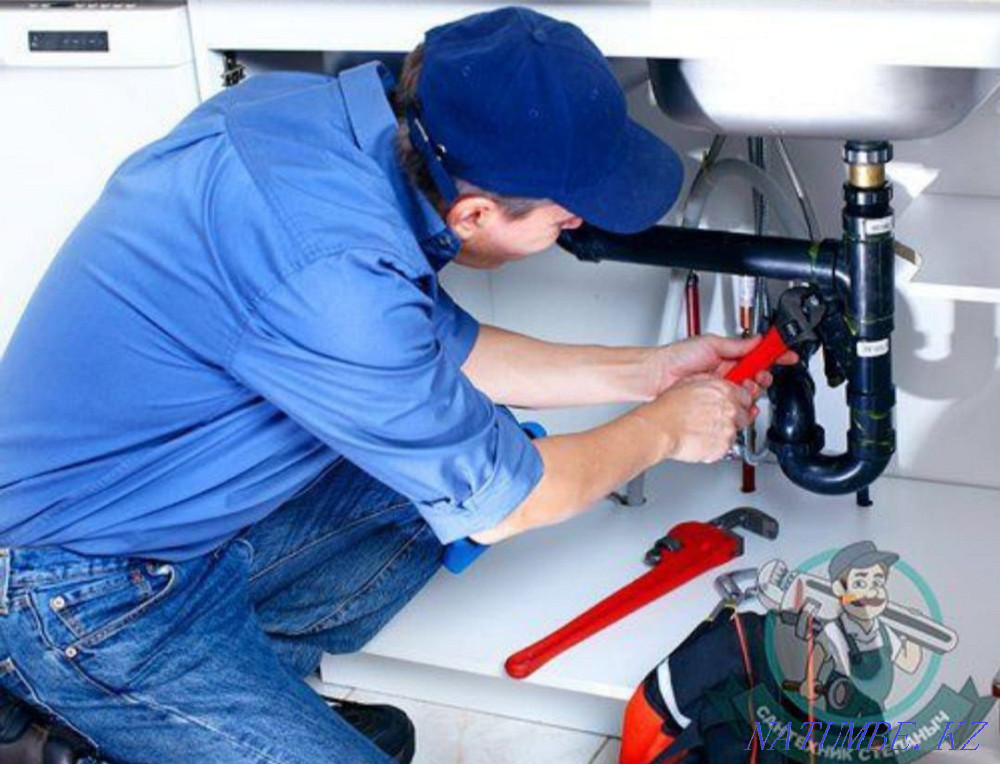 Сантехник Құбыр тазалайым Толып қалған бітіп қалған Тұрболарды ашамын Шымкент - изображение 1