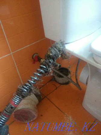 Sewer cleaning. Toilet cleaning. Heating. Plumbing 24/7 Almaty - photo 2