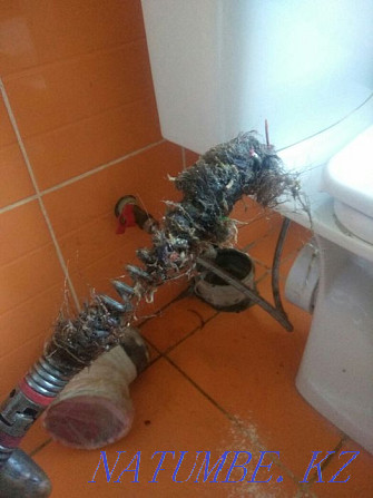 Sewer cleaning. Toilet cleaning. Heating. Plumbing 24/7 Almaty - photo 1