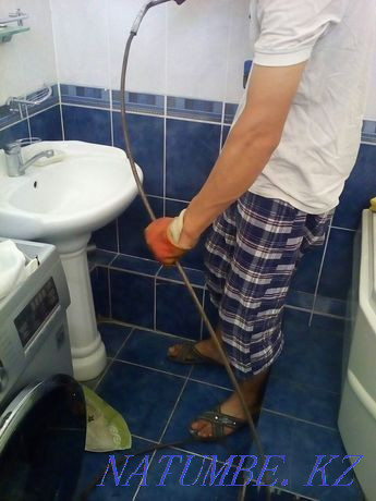 Сантехник қызметтері. Канализацияны тазалау, дәретхана кранын орнату Шымкент - изображение 5