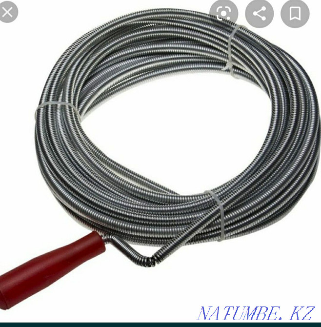 Аппарат Чистка засор труб прочистка канализации Сантехник туалет кухня Шымкент - изображение 2