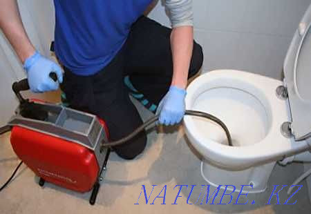 Plumber Cleaning Sewer Pipes Cleaning Wells Inexpensive Almaty - photo 1