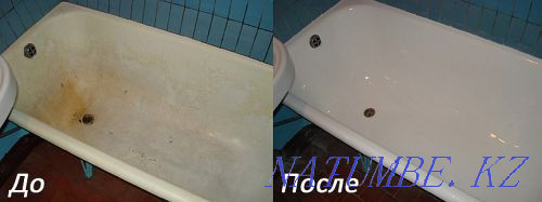 Restoration of steel, cast iron and acrylic bathtubs with liquid acrylic Shymkent - photo 5