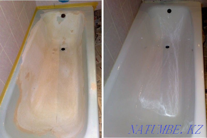 Restoration of steel, cast iron and acrylic bathtubs with liquid acrylic Shymkent - photo 4