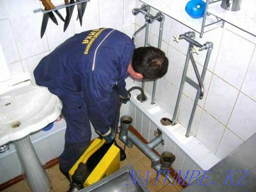 Sewer cleaning. Plumber cleaning pipe. Apparatus Thors Blockage Shymkent - photo 1