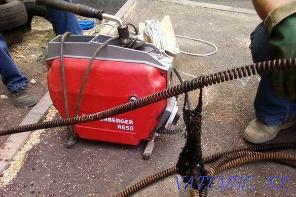 Hydrodynamic sewer cleaning. Urgent check out. Pipe washing Almaty - photo 2