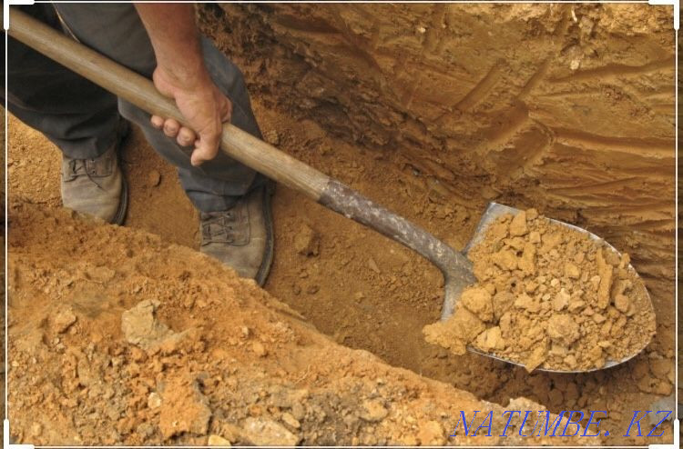 We drip into manual Septic tanks, trenches and foundations. Excavator Karagandy - photo 1