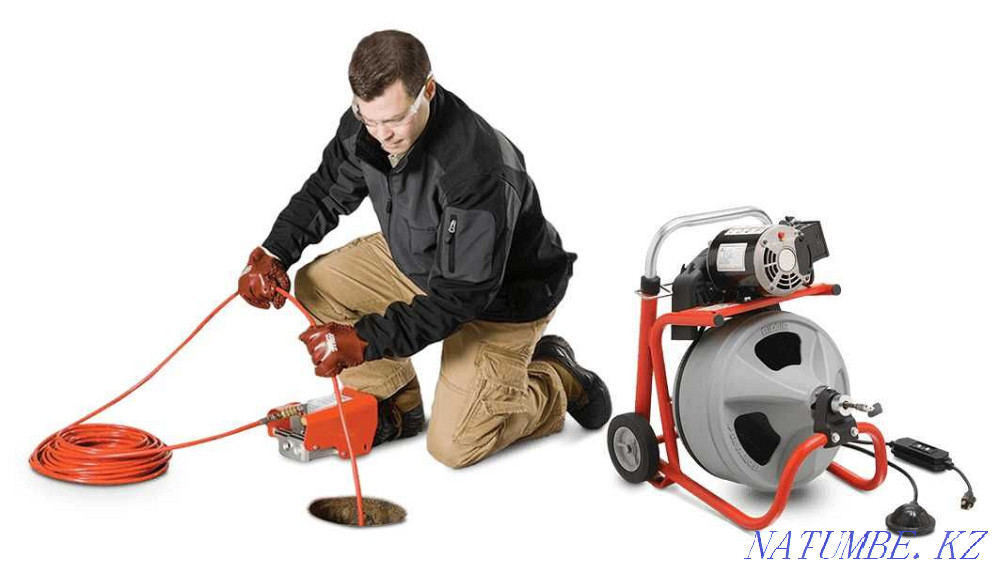 sewer cleaning clogged pipes cleaning cleaning kitchen toilet smell Shymkent - photo 2