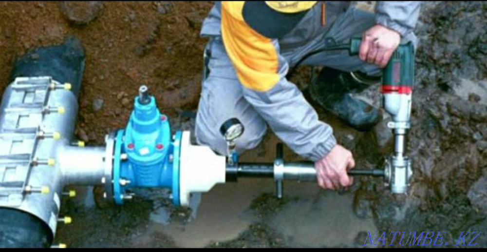 Plumbing installation. Puncture. Inset. DEPARTURE AND EVALUATION 0 TG! Karagandy - photo 2