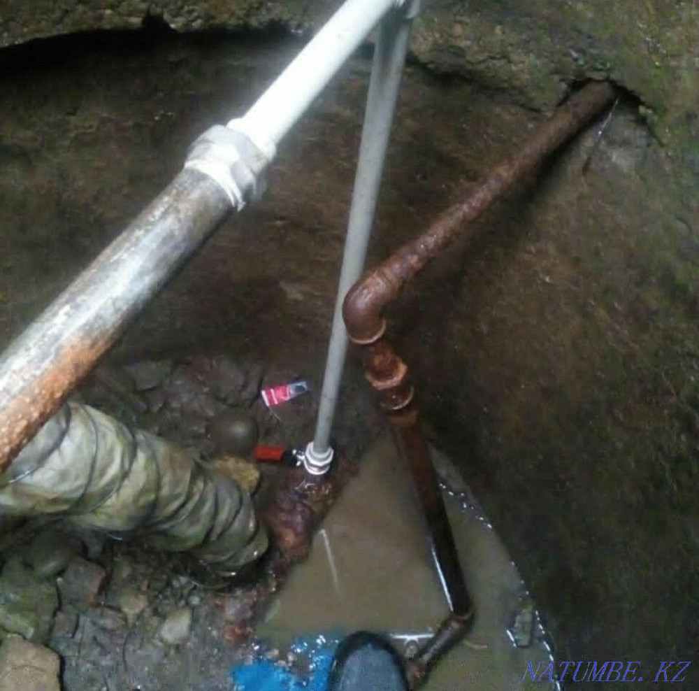 Plumbing installation. Puncture. Inset. DEPARTURE AND EVALUATION 0 TG! Karagandy - photo 3