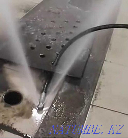 Mole cleaning sewer clogged pipes cleaning plumber kitchen toilet Shymkent - photo 3