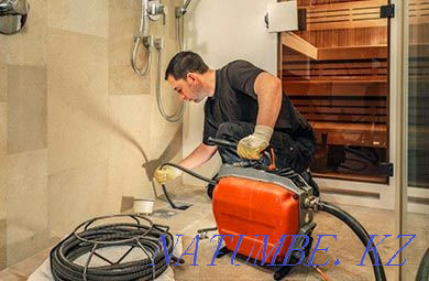 Sewer cleaning Plumber Cleaning pipes. blockage. Water pipeline Shymkent Shymkent - photo 2