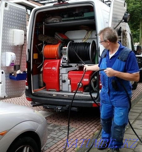 Прочистка канализации Сантехник Чистка труб. Засор. Водопровод Шымкент Шымкент - изображение 3